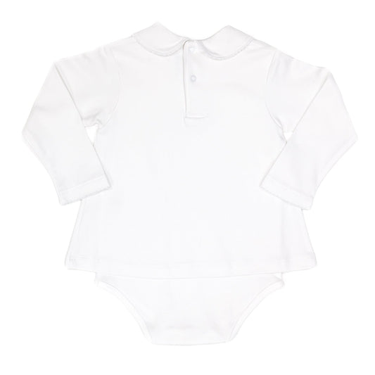 Long Sleeve Collared Bodysuit 100% Peruvian Cotton - Baby Unisex