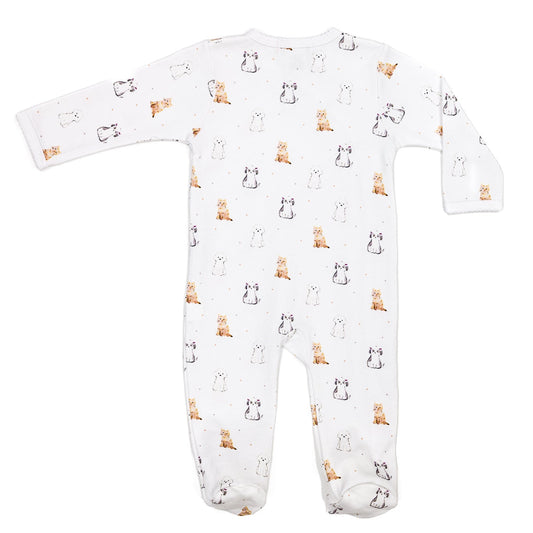 Crossed Footie 100% Peruvian Pima Cotton - Baby Unisex