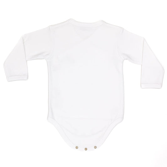 Long Sleeve Crossed Bodysuit 100% Peruvian Cotton - Baby Unisex
