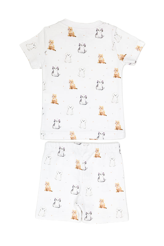 Two Piece Lounge Shorts Set Snug-fit 100% Peruvian Pima Cotton - Baby Unisex