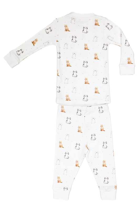 Two-Piece Lounge Pants Set Snug-fit 100% Peruvian Pima Cotton - Baby Unisex