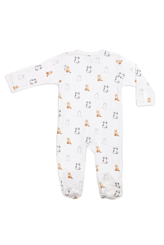 Crossed Footie 100% Peruvian Pima Cotton - Baby Unisex