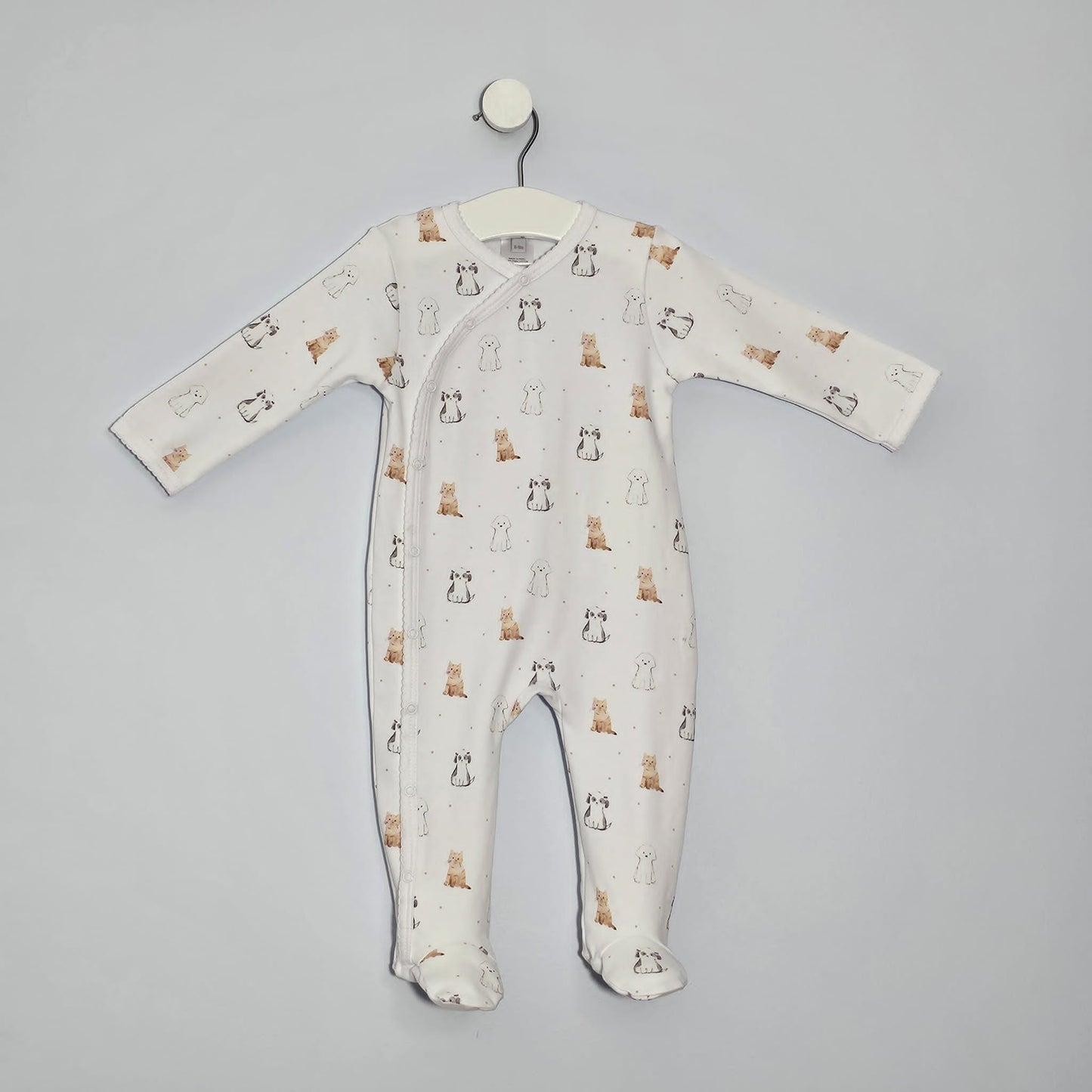 Crossed Footie 100% Peruvian Pima Cotton - Baby Unisex