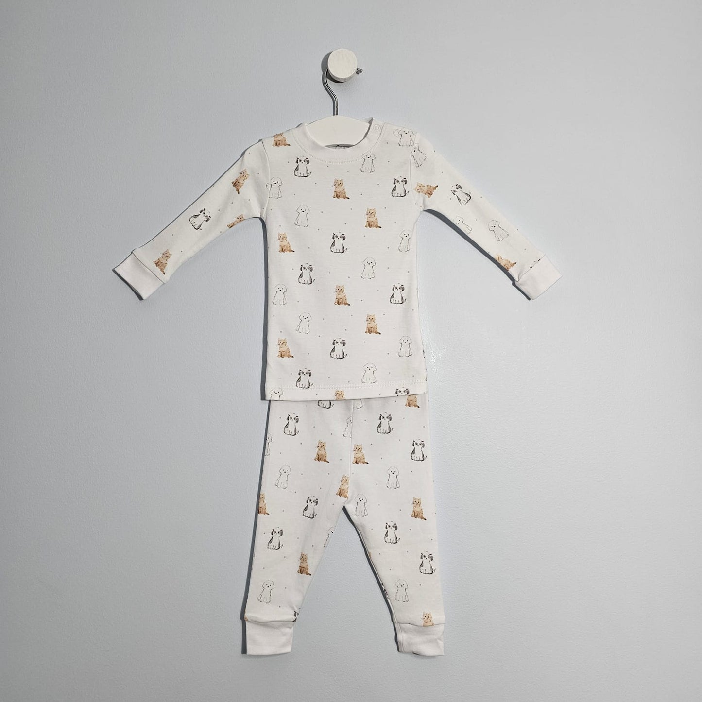 Two-Piece Lounge Pants Set Snug-fit 100% Peruvian Pima Cotton - Baby Unisex