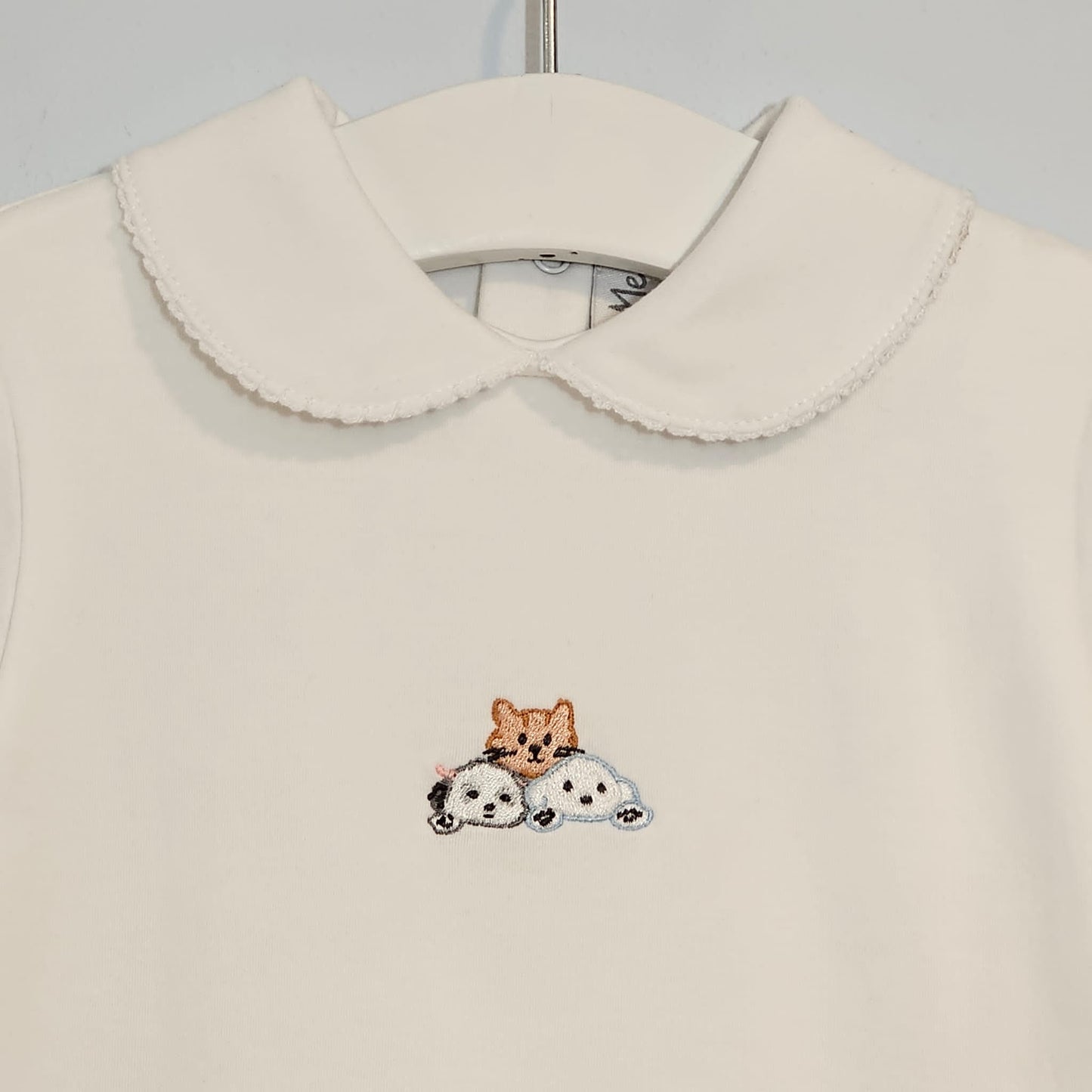 Long Sleeve Collared Bodysuit 100% Peruvian Cotton - Baby Unisex