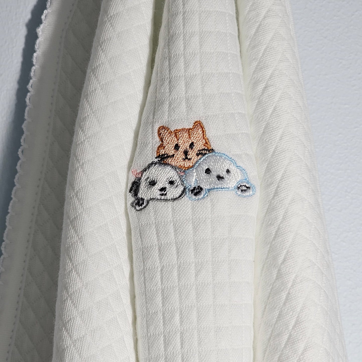 Reversible Quilted Receiving Blanket 100% Peruvian Cotton - Baby Unisex