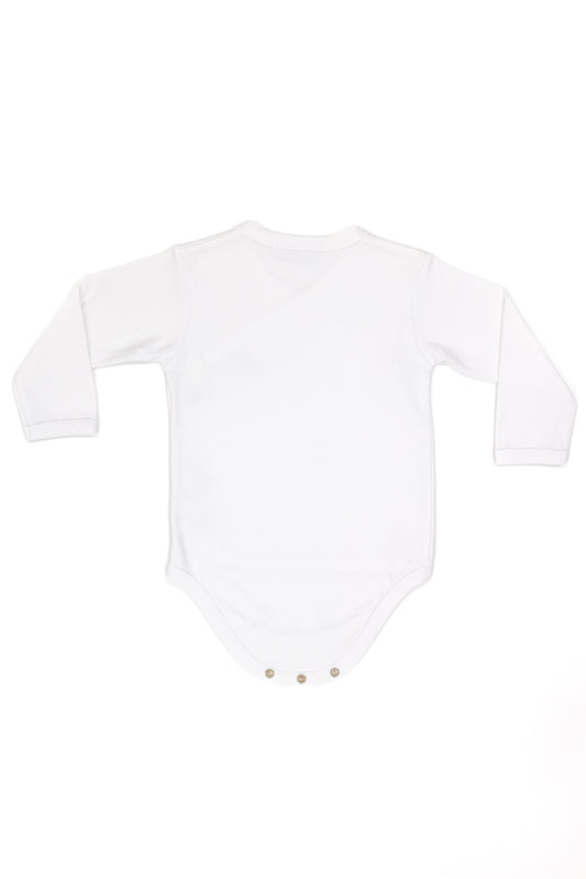Long Sleeve Crossed Bodysuit 100% Peruvian Cotton - Baby Unisex