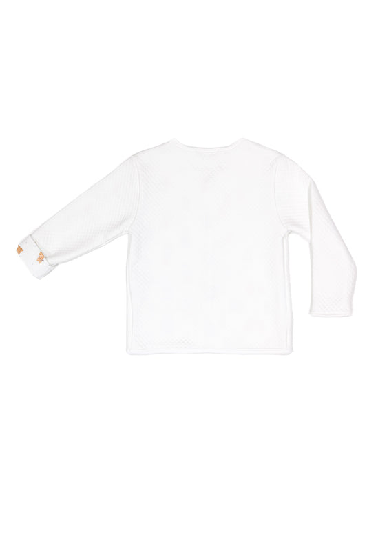 Quilted Cardigan Jacket 100% Peruvian Cotton - Baby Unisex
