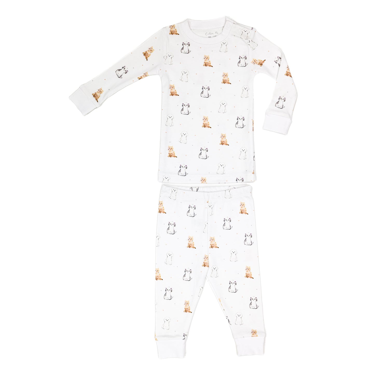 Two-Piece Lounge Pants Set Snug-fit 100% Peruvian Pima Cotton - Baby Unisex