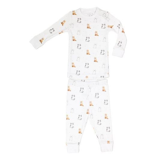 Two-Piece Lounge Pants Set Snug-fit 100% Peruvian Pima Cotton - Baby Unisex