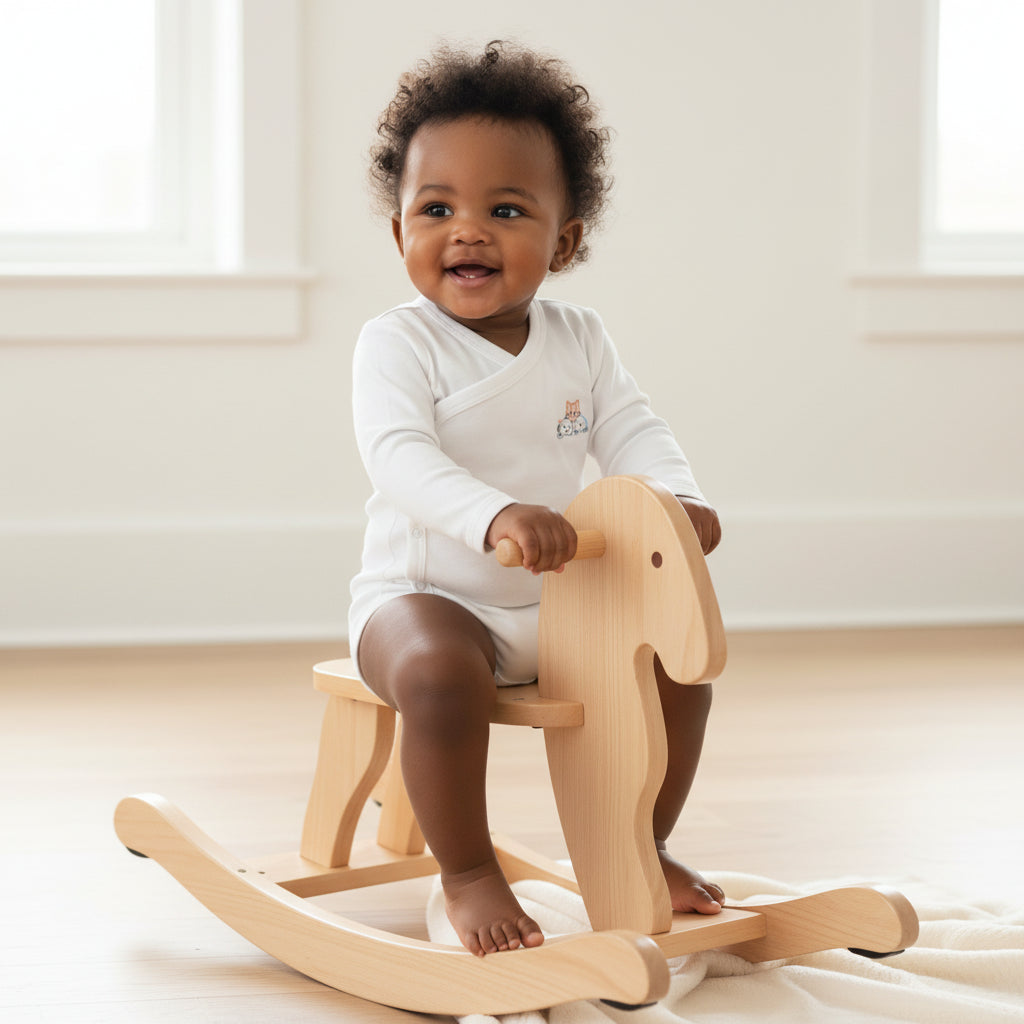 Long Sleeve Crossed Bodysuit 100% Peruvian Cotton - Baby Unisex