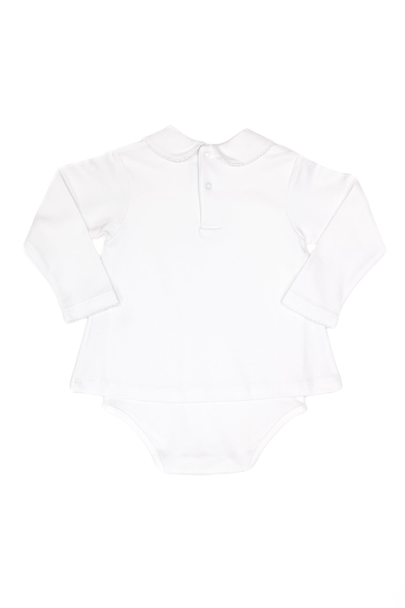 Long Sleeve Collared Bodysuit 100% Peruvian Cotton - Baby Unisex