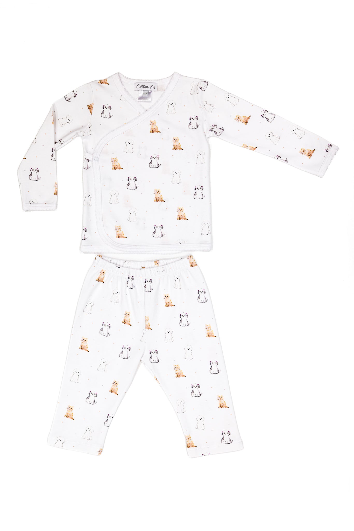 Long Sleeve Kimono Set 100% Peruvian Pima Cotton - Baby Unisex