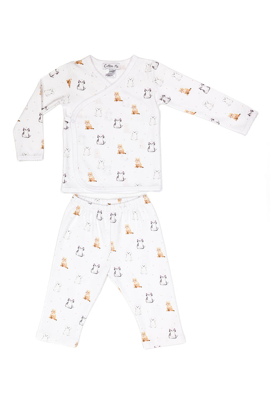 Long Sleeve Kimono Set 100% Peruvian Pima Cotton - Baby Unisex