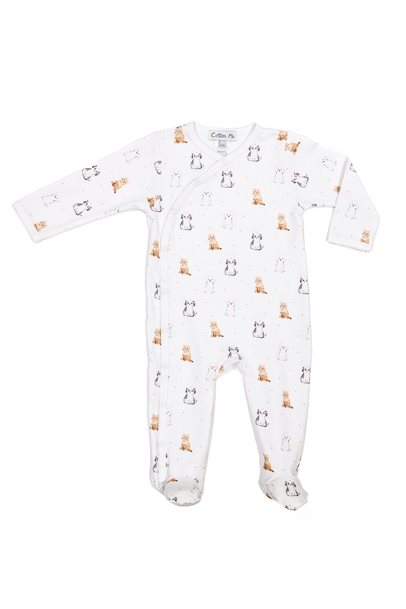 Crossed Footie 100% Peruvian Pima Cotton - Baby Unisex