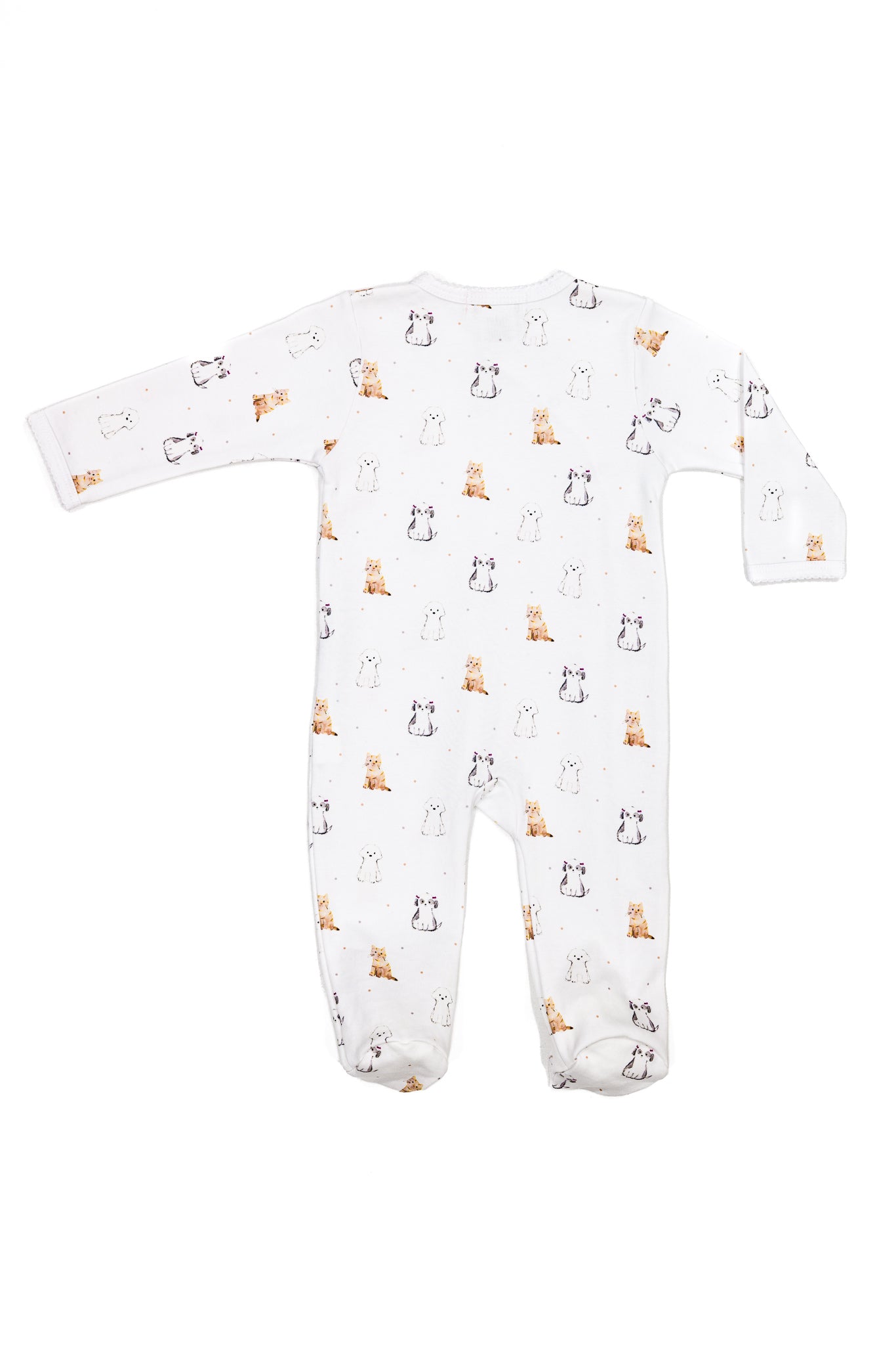 Crossed Footie 100% Peruvian Pima Cotton - Baby Unisex