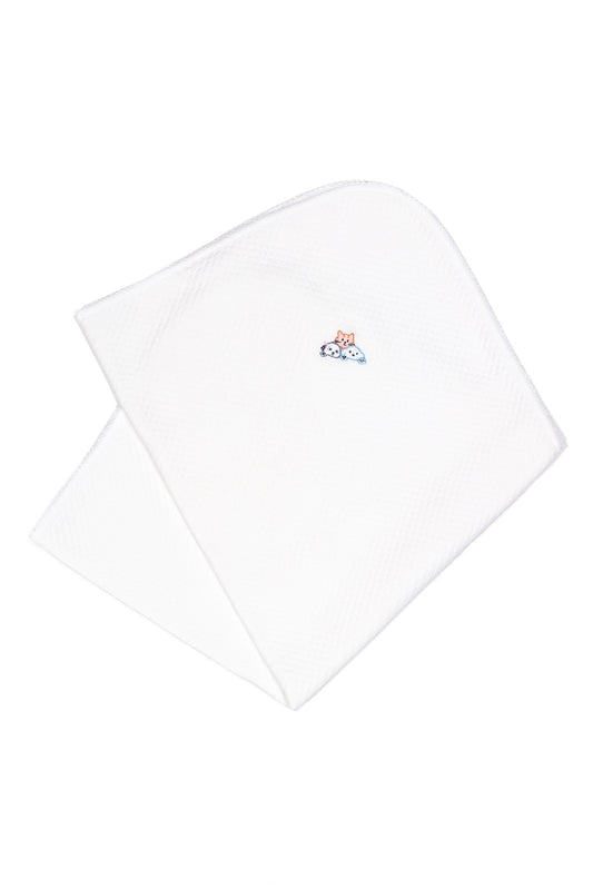 Reversible Quilted Receiving Blanket 100% Peruvian Cotton - Baby Unisex
